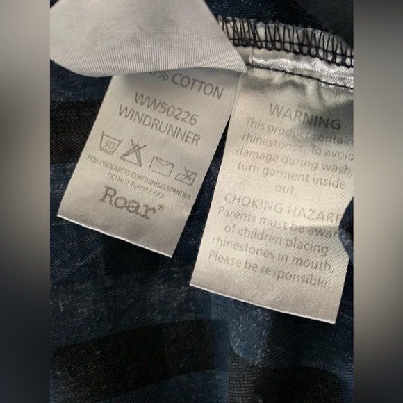 ROAR EMBROIDERED WESTERN SHIRT S - Picture 7 of 12